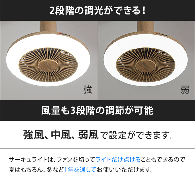 DOSHISHA LEDライト シーリングファン ファン付き 小型 扇風機