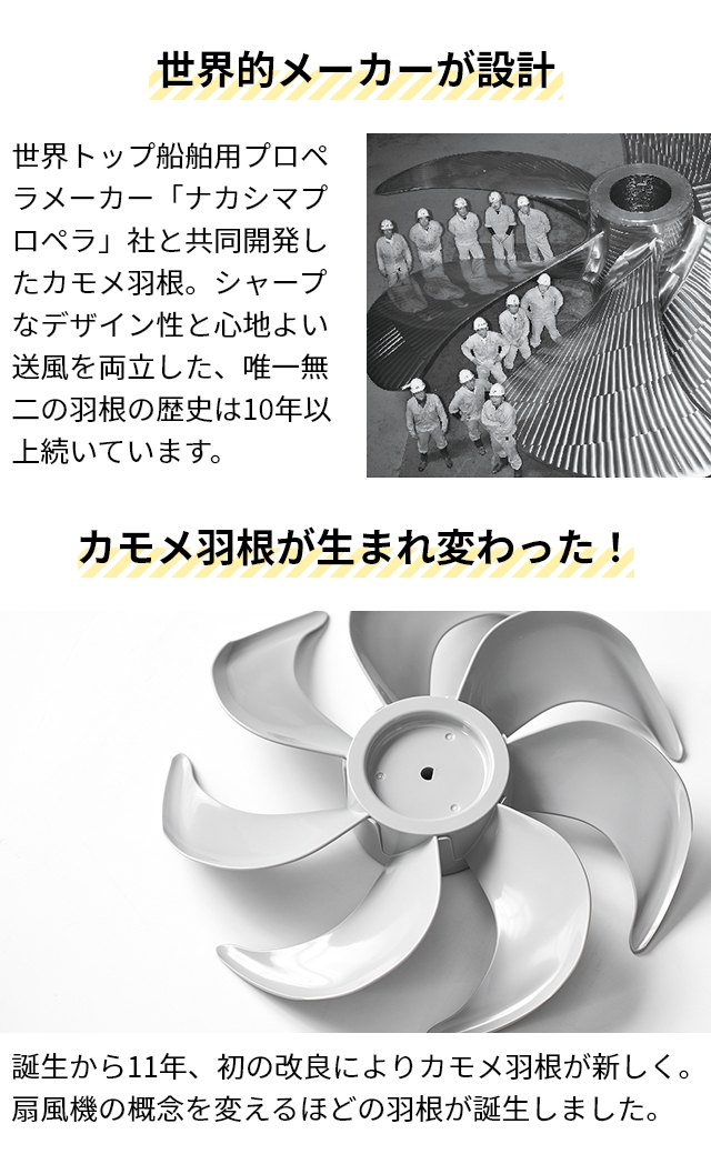 DOSHISHA（ドウシシャ） 選べる2大特典 扇風機 DCモーター カモメ