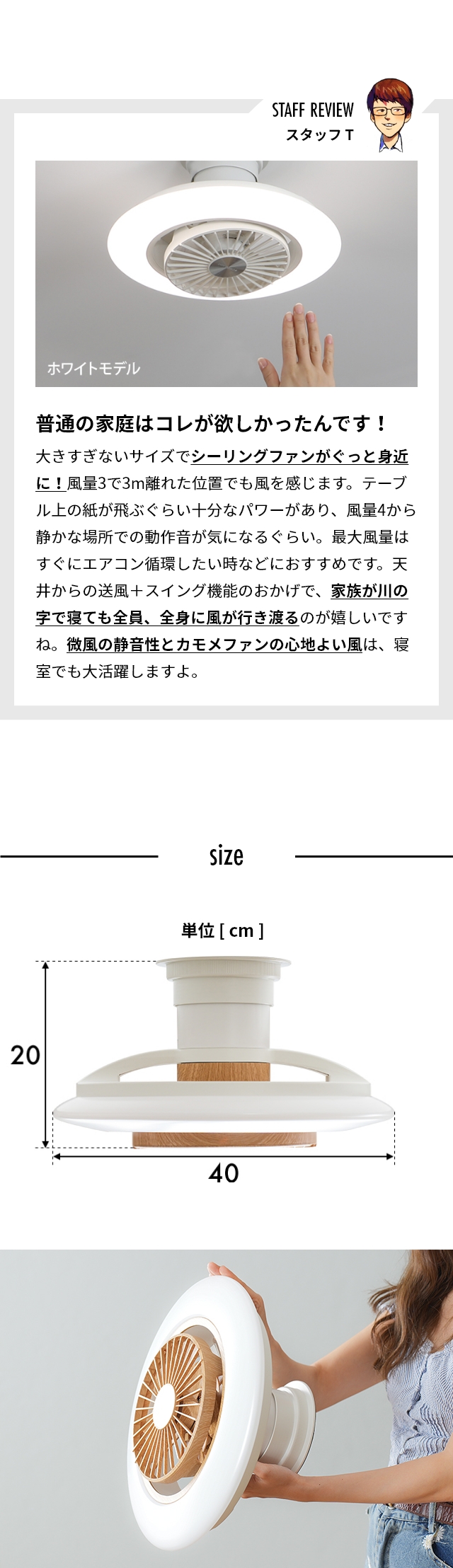 CIRCULIGHT EZ Series(サーキュライト EZシリーズ) スイングモデル 6畳用 ライトウッド DCC-SW06EL