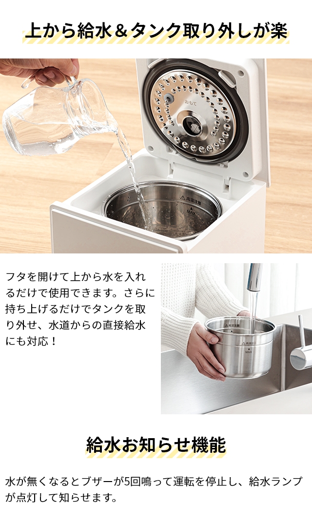 DOSHISHA（ドウシシャ） 選べる豪華特典 お手入れカンタン スチーム式