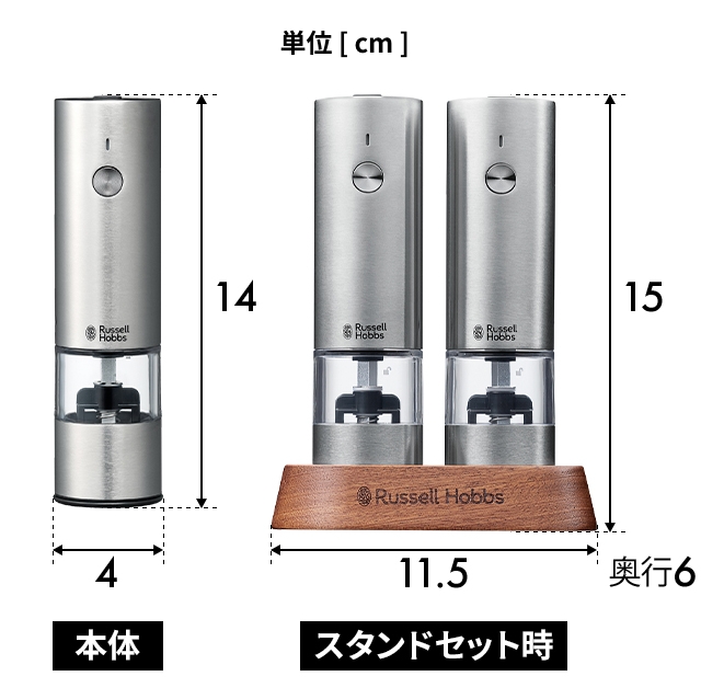 RUSSELL HOBBS（ラッセルホブス） 選べる豪華特典 電動ミル 充電式ミル