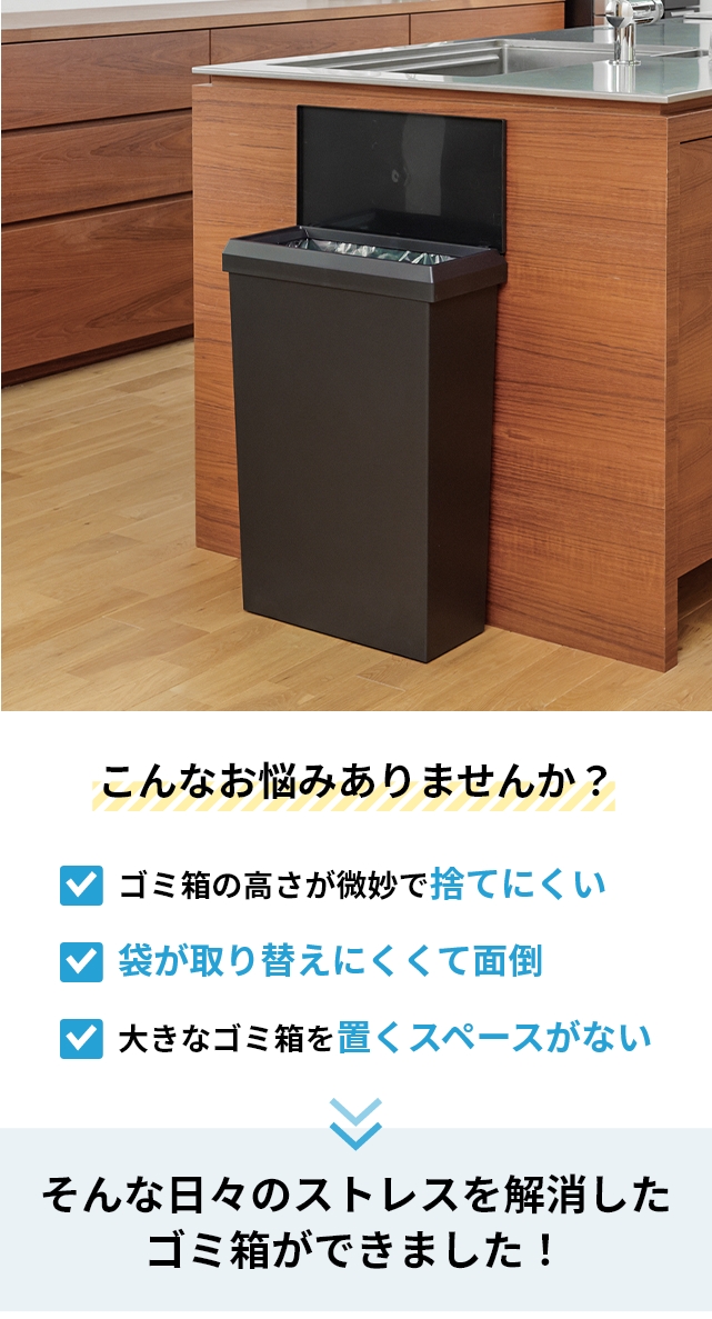 ソロウ ゴミ箱 ふた付き 通路で使える ワイド...の詳細画像3
