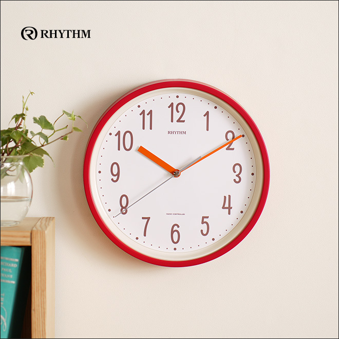 Amazon.co.jp: リズム(RHYTHM) 掛け時計 電波時計 6曲 メロディ