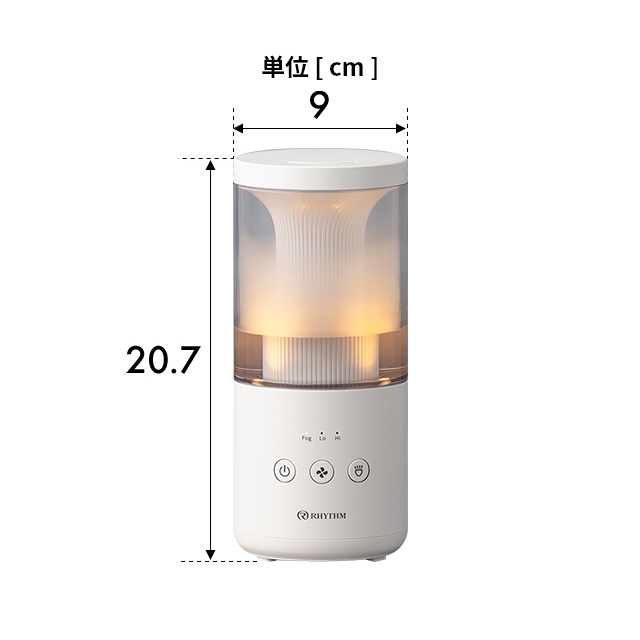 RHYTHM リズム 加湿器 卓上 お手入れ簡単 超音波 アロマ MIST Mini 2