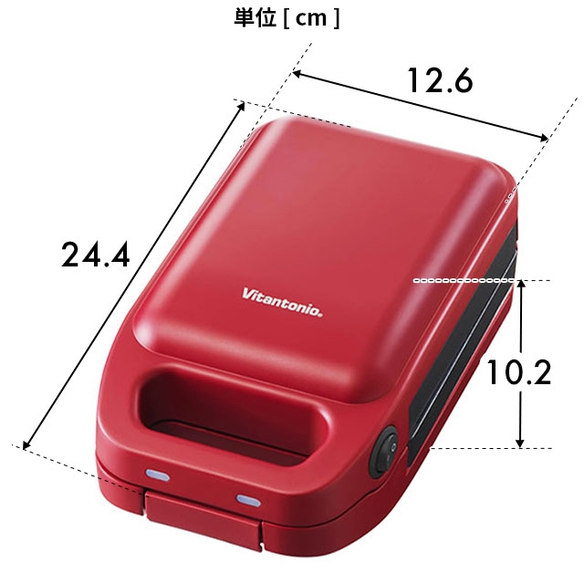 ビタントニオ 選べる豪華特典 ホットサンドメーカー 厚焼きホットサンドベーカー グード2 VHS-15 電気 耳まで シングル 圧着 ハーフ キャンプ  1枚 洗える レシピ : 389000091 : セレクトショップAQUA・アクア - 通販 - Yahoo!ショッピング