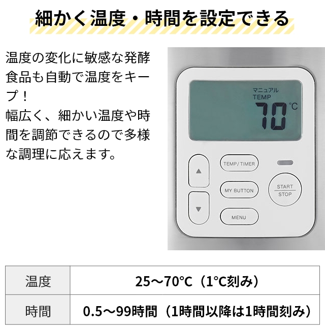 ビタントニオ 選べる豪華特典 ヨーグルトメーカー VYG-60-W