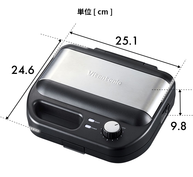 ビタントニオ（Vitantonio） 選べる豪華特典 ホットサンドメーカー
