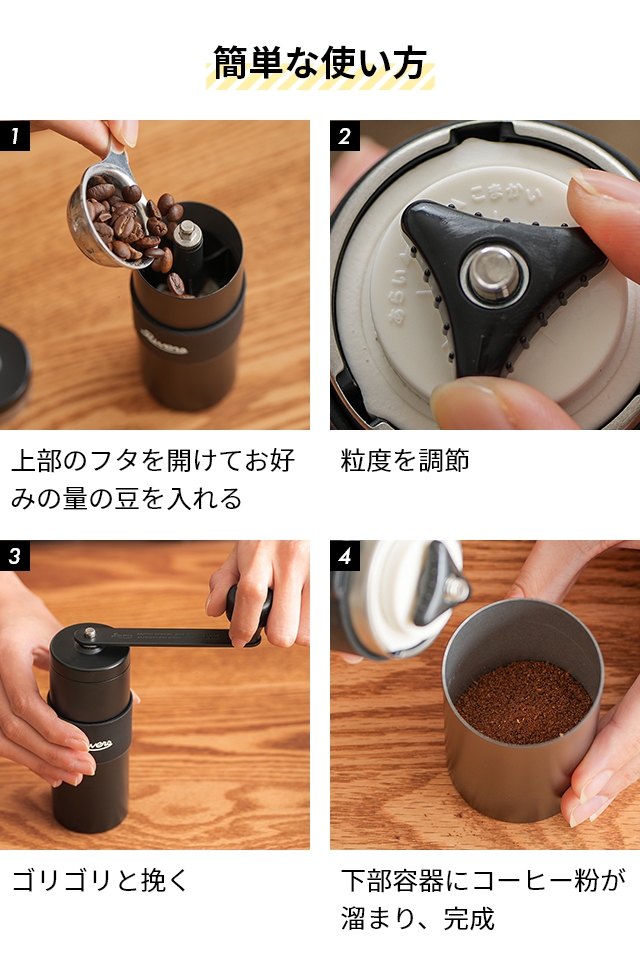 RIVERS（リバーズ） 選べる豪華特典 コーヒーミル 手動 コーヒー