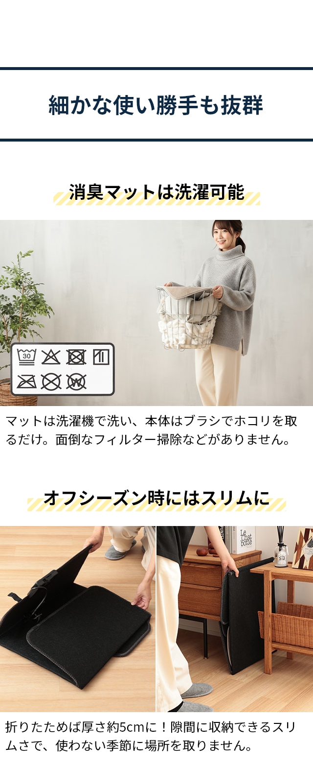 THANKO (サンコー) 消臭マット付き6面大型パネルヒーター PNLH２５HBK