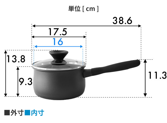 MEYER（マイヤー） 選べる豪華特典 片手鍋 16cm 蓋付き ih対応