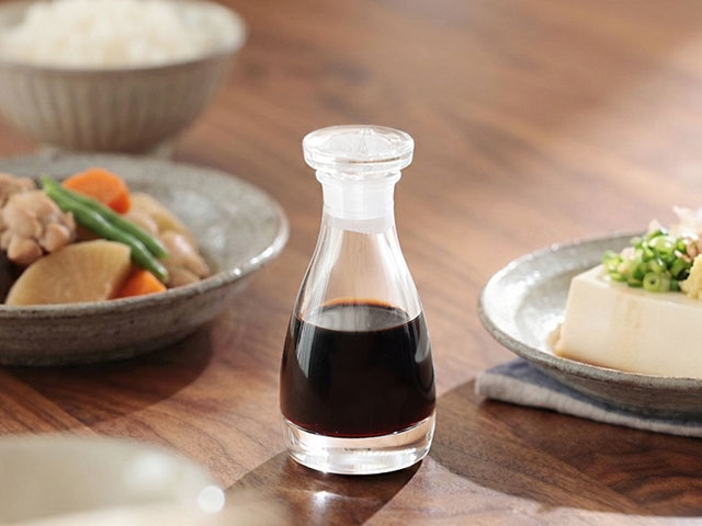 チキンソースの醤油瓶 醤油差し レトロ ガラス瓶 元箱 中川政七商店 豪華特典付き THE 醤油差し CLEAR 桐箱入り 80ml 醤油