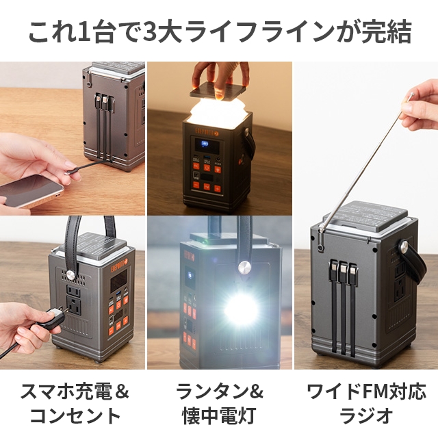 ポータブル電源 STL-AP2025 アルコール消毒機能付きジェンマ箱入り新品 選べる豪華特典 多機能ポータブル電源 エネポルタ プラススリー EPR