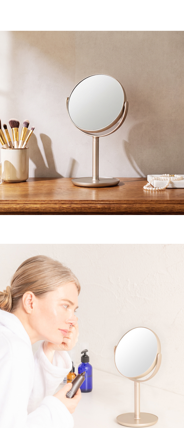 HORIUCHI MIRROR (堀内鏡工業) 1X・5X Double-faced Stand Mirror