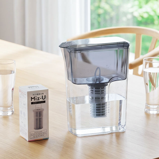 選べる豪華特典 浄水ポット 日本製 ポット型浄水器 浄水器 Miz-U