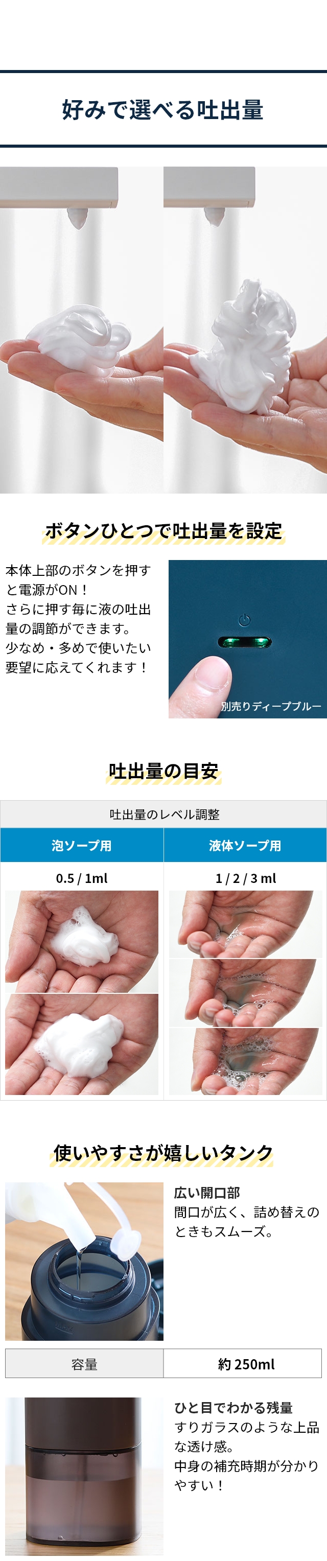 ±0 (プラスマイナスゼロ) オートディスペンサー ZBD-G011 ZBD-G012