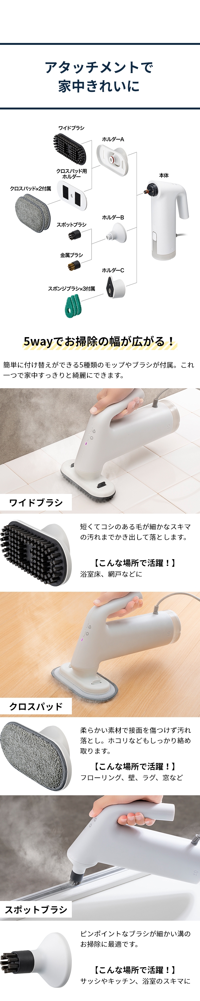 ±0（プラスマイナスゼロ） スチームクリーナー XJN-K010