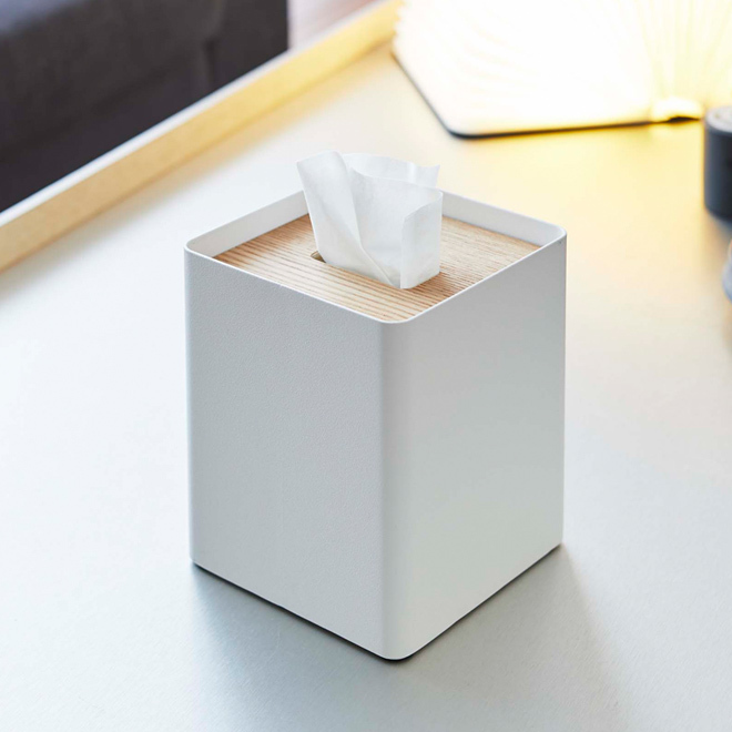 RIN（山崎実業） 山崎実業 RIN 厚型対応蓋付きティッシュケース S