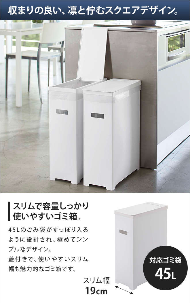 山崎実業 ゴミ箱 分別 ダストボックス ごみ箱...の詳細画像3