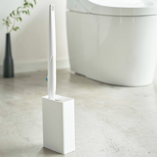 流せるトイレブラシスタンド タワー Tower 山崎実業 Yamazaki トイレ掃除 ブラシスタンド 収納 新作からsaleアイテム等お得な商品満載 白 スリム ホワイト ブラック ホルダー 黒 トイレ トイレ用品