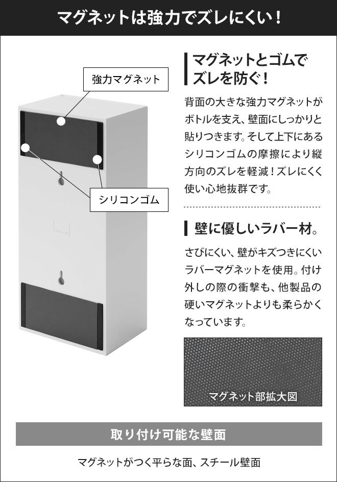 山崎実業 ストッカー 袋 収納ケース マグネッ...の詳細画像5