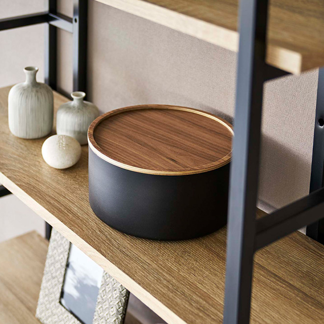 RIN（山崎実業） 山崎実業 リン 小物入れ 卓上 蓋付き収納ケース