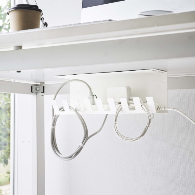 tower 山崎実業 タワー ケーブルラック デスク下電源タップ収納ラック