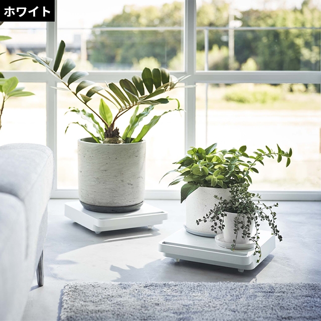 tower 山崎実業 タワー 台車 コンパクト 自立する台車 正方形 5455