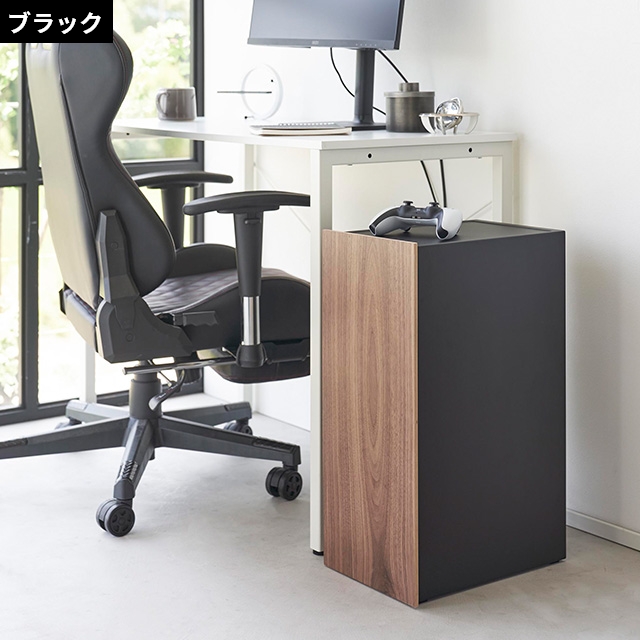 山崎実業 ゲーム機収納ラック タワー ブラック 2110 patie_ymj-01209