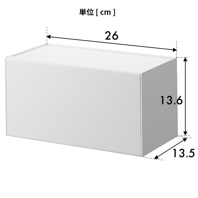 tower 山崎実業 ティッシュケース 石こうボード壁対応トレー付き
