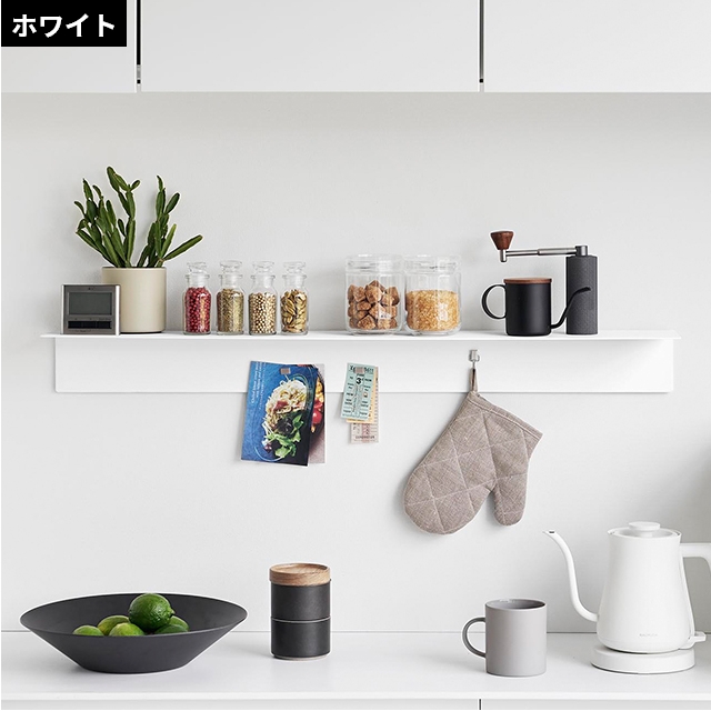 山崎実業 マグネットが付くウォールラックW90 タワー 石こうボード壁対応 1931 1932 棚 収納棚 磁石 マグネット 壁面 シンプル おしゃれ | tower | 11