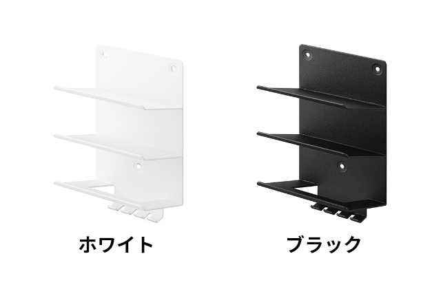 tower 山崎実業 ウォールモバイル充電＆収納ラック タワー 3段 石こう