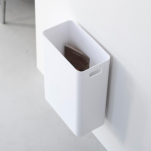 towerタワー　山崎実業　ゴミ箱 山崎実業 tower/タワー ] ハサミでカットができる！スリム蓋付き