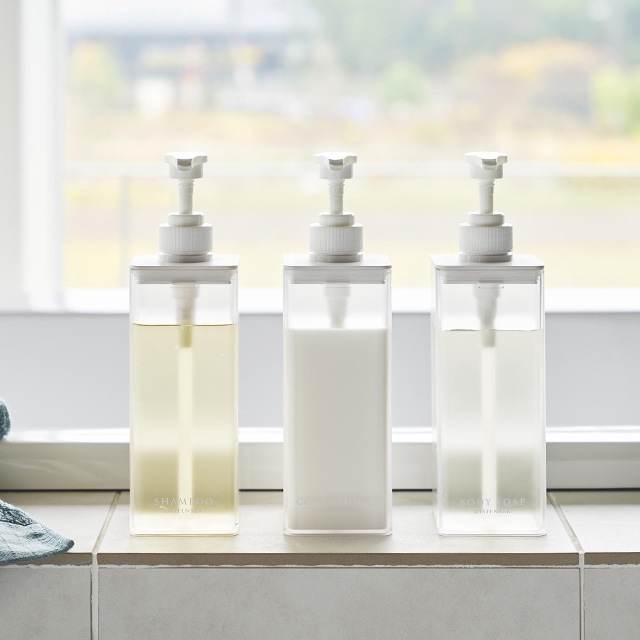 山崎実業 詰め替えボトル たっぷり洗剤が出るディスペンサー ミスト 3