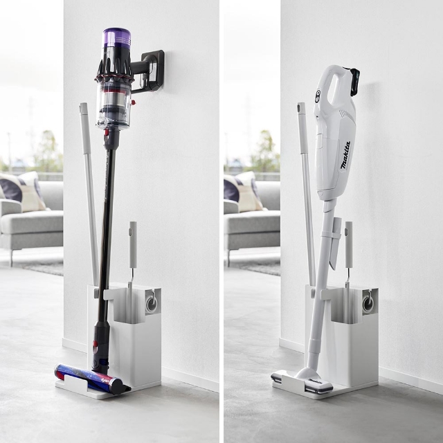 山崎実業 クリーナースタンド スティッククリーナー＆ツールオーガナイザー タワー 1553 1554 スティッククリーナースタンド