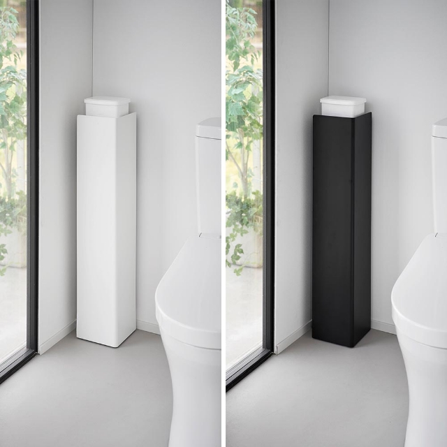 tower 山崎実業 キャスター付きスリムトイレラック タワー