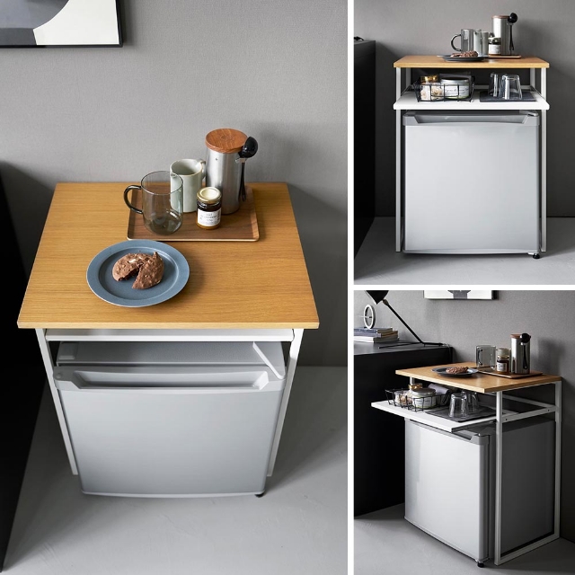 tower 山崎実業 引き出し付き冷蔵庫上ラック タワー 45L用