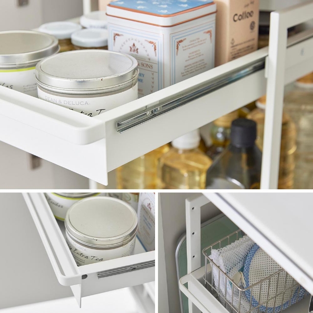 tower 山崎実業 収納棚 シンク下スライドラック タワー 2段 1460 1461