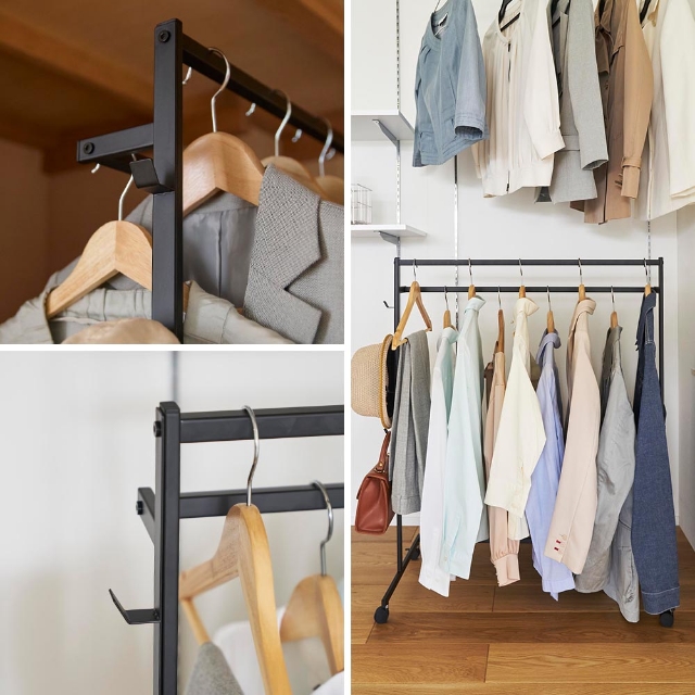 tower 山崎実業 収納力アップ ハンガーラック タワー 2段 1435 1436