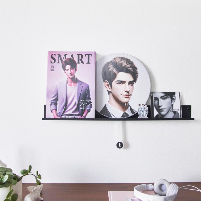 tower 山崎実業 ウォール推し活ラック タワー 石こうボード壁対応