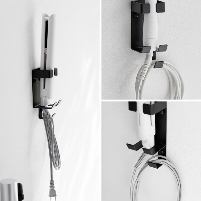 tower 山崎実業 ウォールヘアーアイロンホルダー タワー 石こうボード