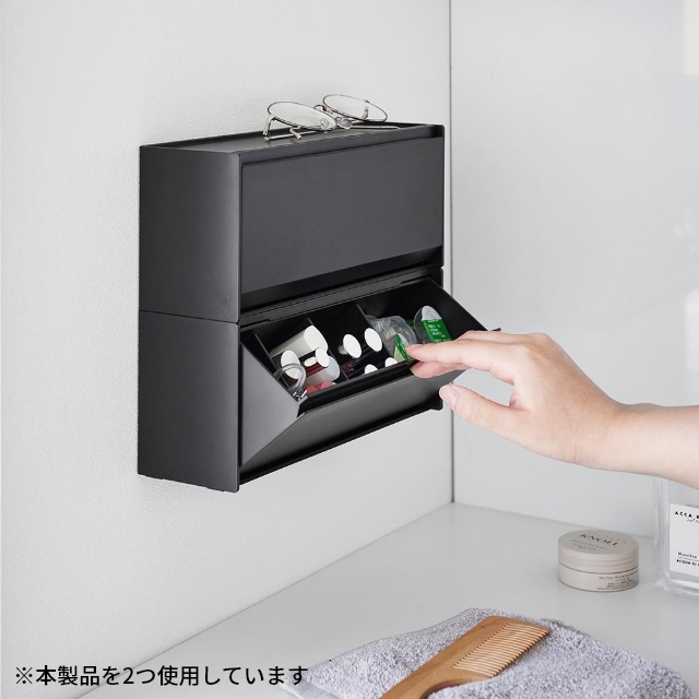 tower 山崎実業 ウォール洗面収納ケース タワー 石こうボード壁対応