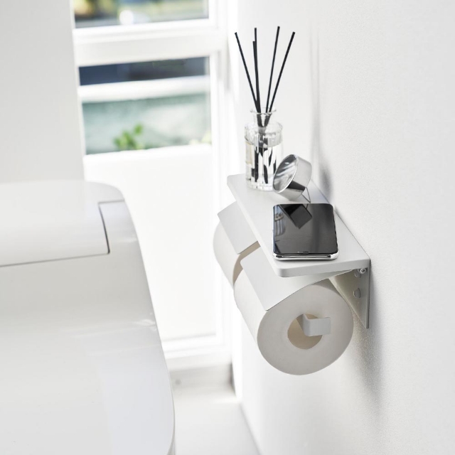 tower 山崎実業 ウォールトイレットペーパーホルダー タワー ダブル