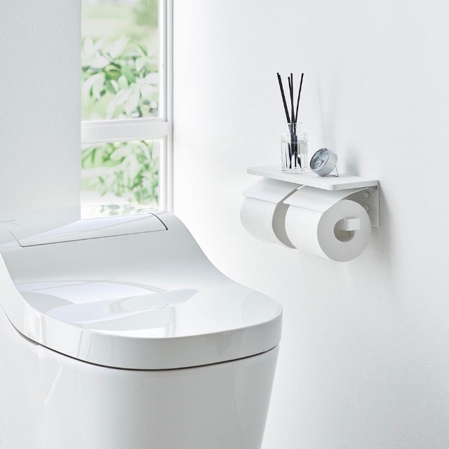 tower】 石こうボード壁対応隠せるトイレットペーパーホルダー