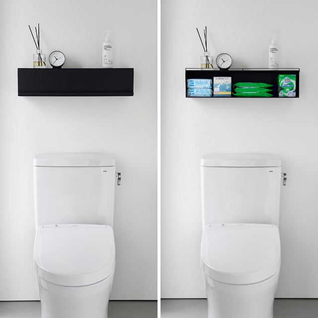 tower 山崎実業 ウォール隠せるトイレ壁収納 タワー 石こうボード壁