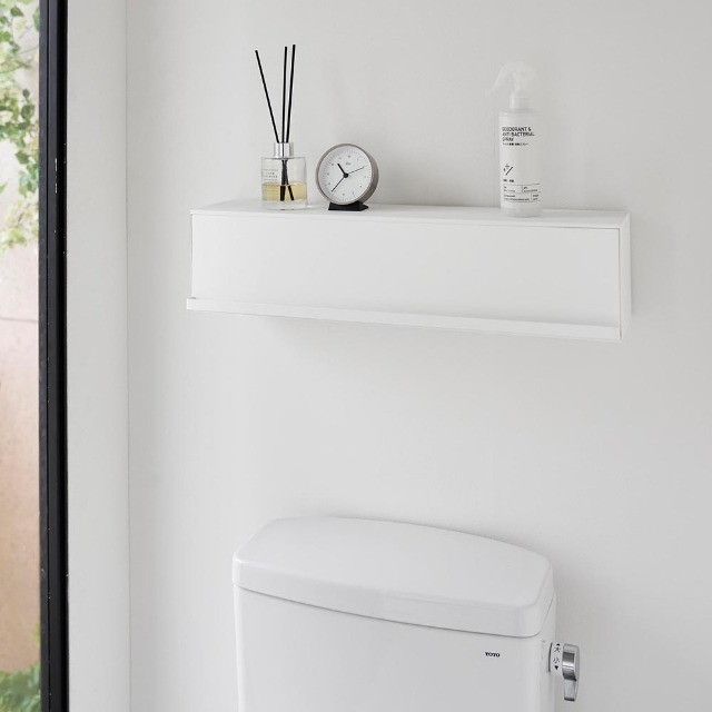 tower 山崎実業 ウォール隠せるトイレ壁収納 タワー 石こうボード壁