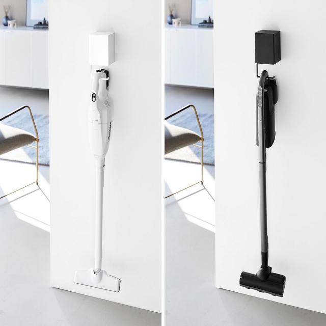 tower 山崎実業 ウォール収納付きコードレスクリーナーホルダー タワー