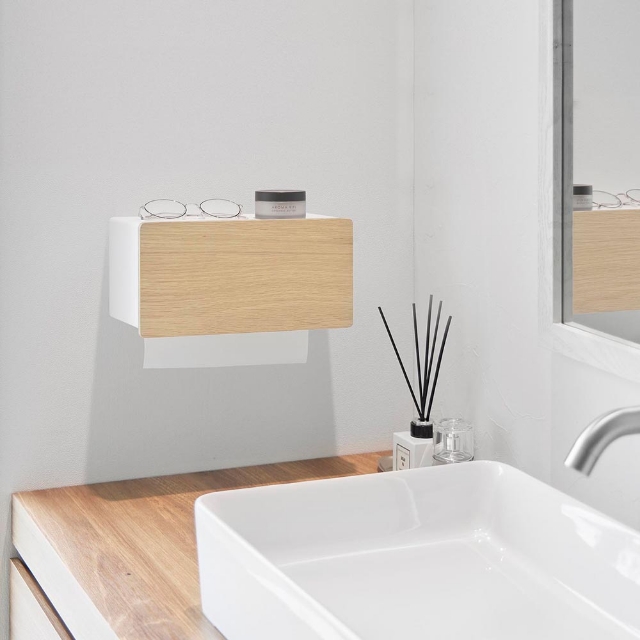 RIN（山崎実業） 山崎実業 ウォールペーパータオルディスペンサー リン