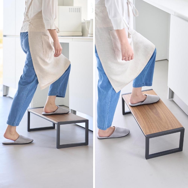 山崎実業 踏み台 タワー W60 4903208101257 4903208101264 ステップ台 玄関踏み台 玄関ベンチ 脚立 椅子 子供 昇降 玄関台 ワイド 幅広 頑丈 木 | tower | 05