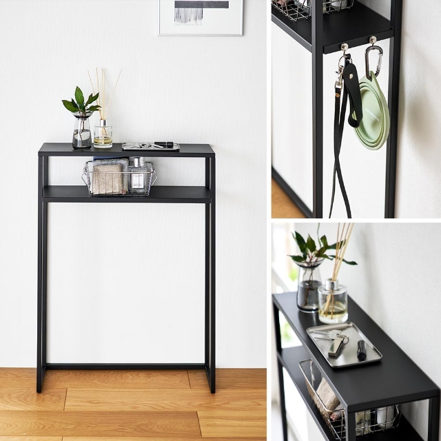 tower 山崎実業 棚付きコンソールテーブル タワー 4903208103930