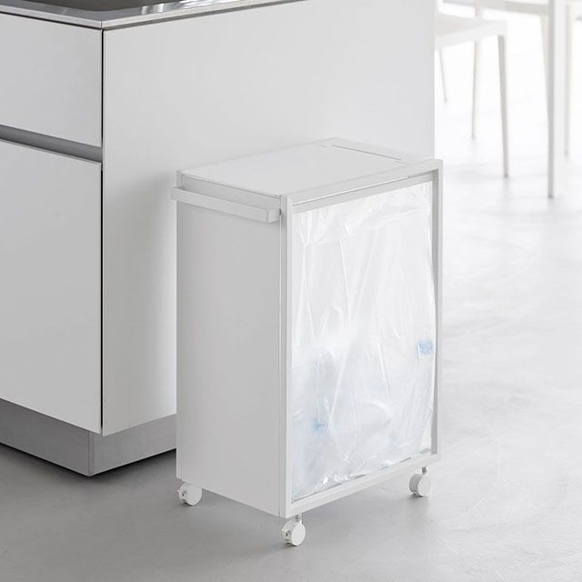 tower タワー スリム蓋付き目隠しダストワゴン 45L 10639 10640 ゴミ箱